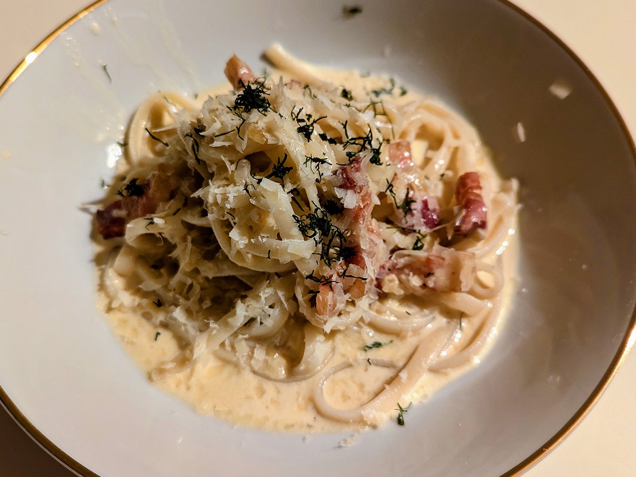 Tagliatelle Carbonara – šildantis kreminis švelnumas